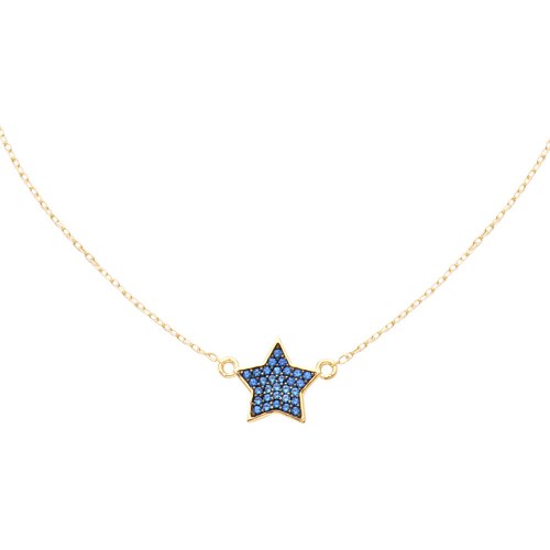 Collana In Argento 925 Con Zirconi E Stella Centrale Boccadamo GGR029D